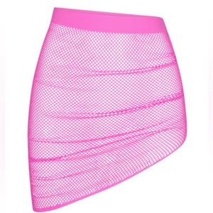 SKIMS Warp Cover Up Knit Ruched Taffy Pink Sarong